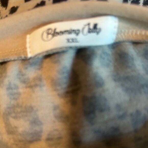 Blooming Jelly Black/Tan Leopard print top, size XXL - Picture 4 of 5